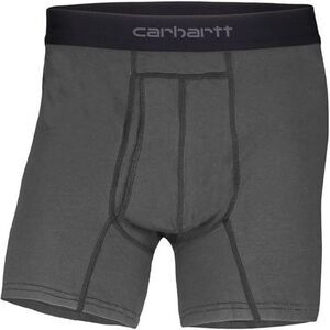 Carhartt Men's Cotton Polyester 2 Pack Boxer Brief L Gray